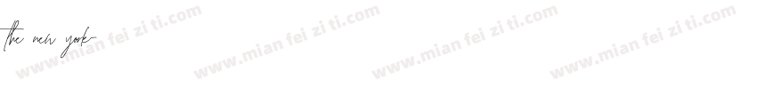 the new york字体转换